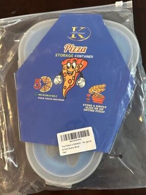 Buy 1 get 1 FREE Storage Blue Pizza Storage Container - Single Slice.